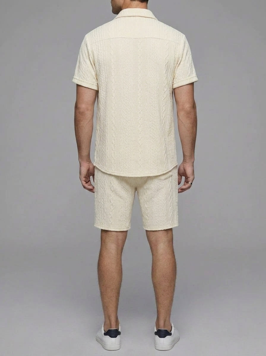 Linen Shirt & Shorts Set Women Summer Light