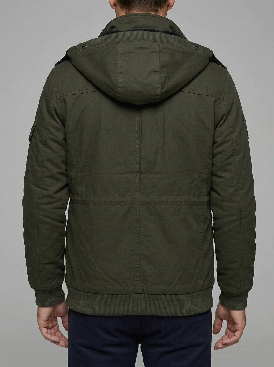Military Cotton Jacket Men – Waterproof Fleece Lined