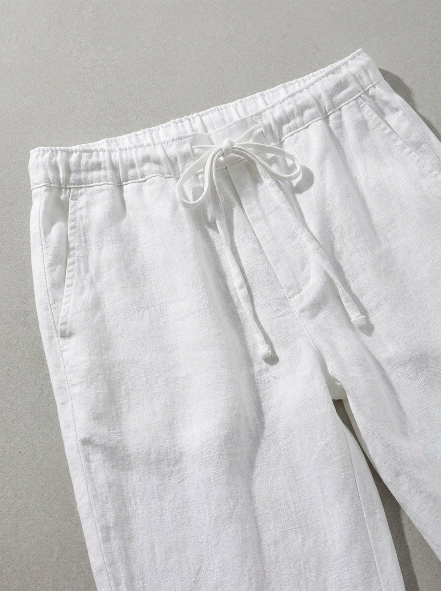 Linen Trousers Men Summer Baggy