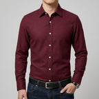 Wool Long Sleeve Shirt Men
