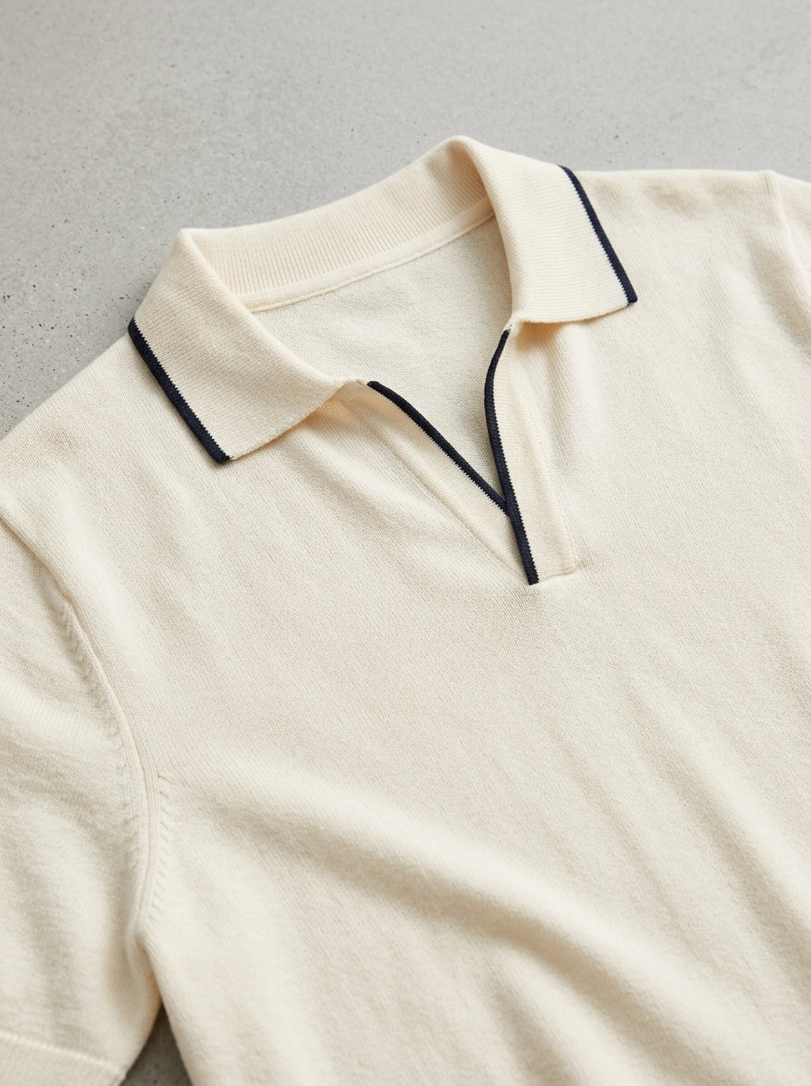 Cotton Polo Shirt Men Slim Fit