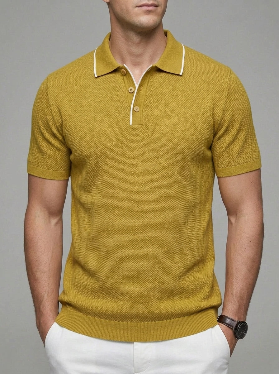 Wool Polo Shirt Men