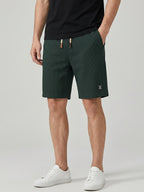 Cotton Chino Shorts Men Drawstring Side Pockets