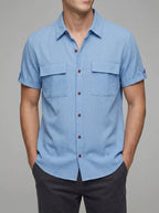 Cotton Linen Blend Shirt Men – Summer