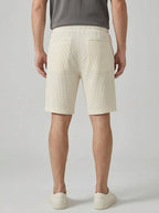 Cotton Chino Shorts Men Drawstring Side Pockets