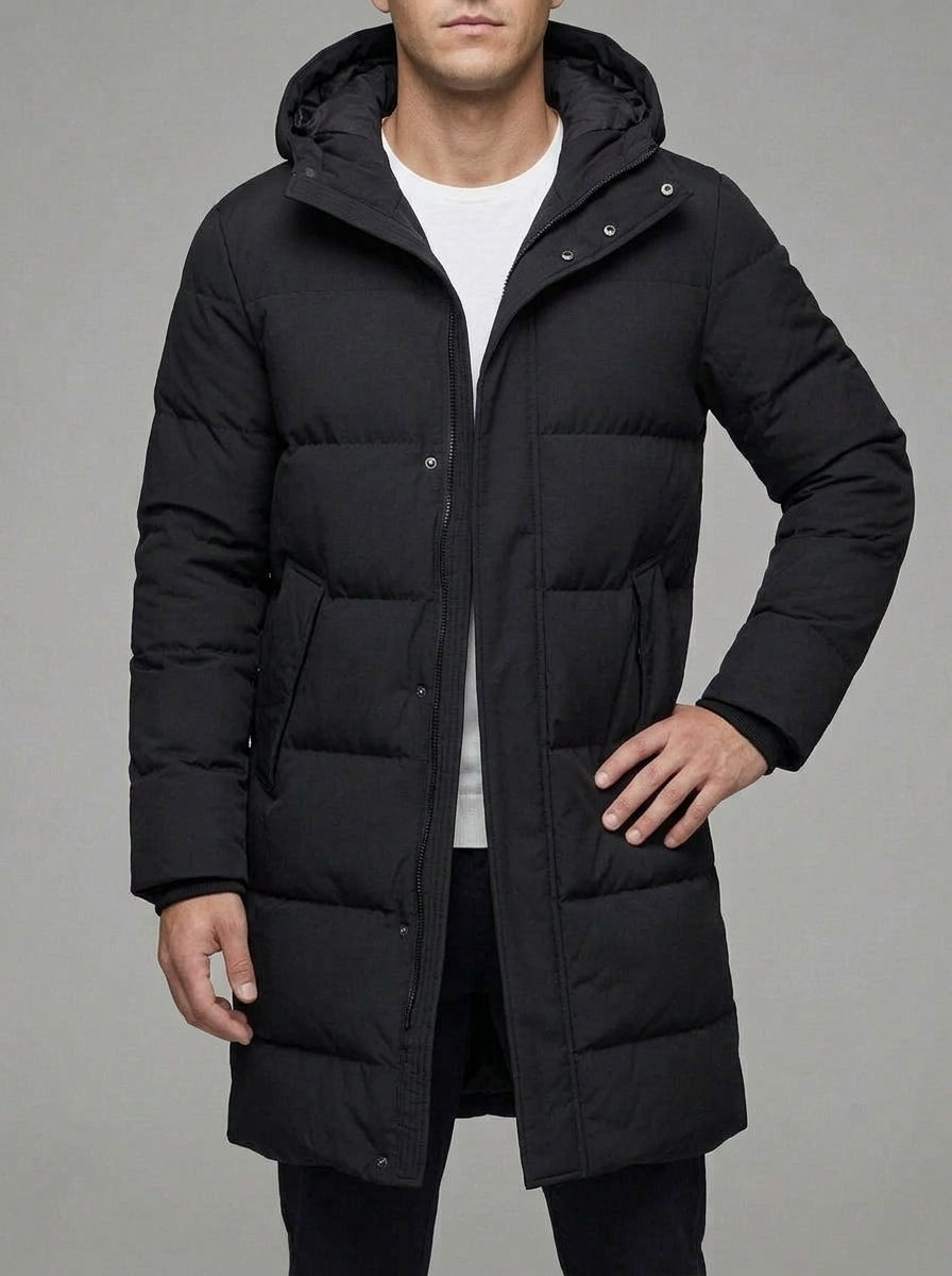 Wool Long Winter Coat Men Classic