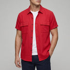 Cotton Linen Blend Shirt Men – Summer