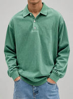 Wool Long Sleeve Polo Men – Comfortable Layering