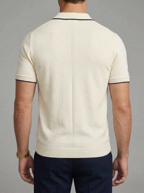 Cotton Polo Shirt Men Slim Fit