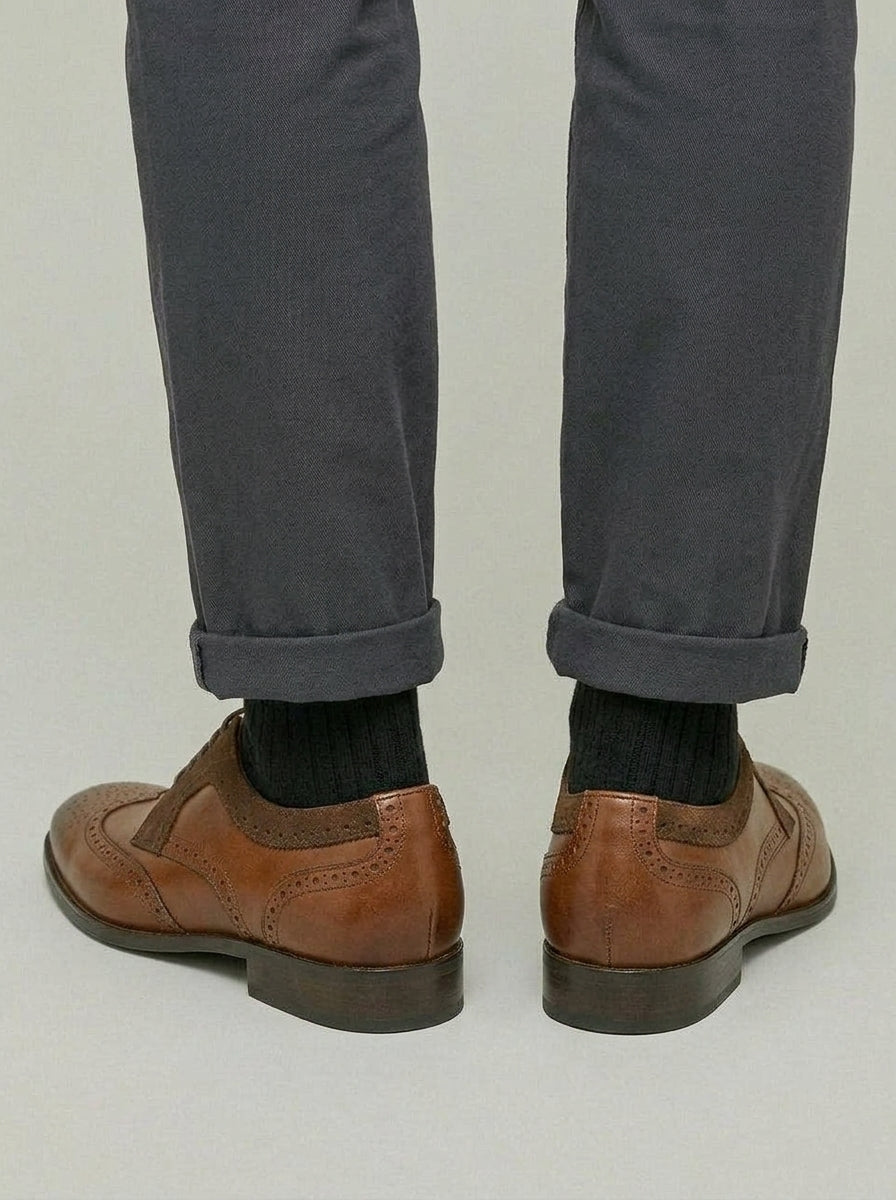 Leather Oxford Shoes Men