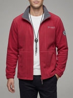 Fleece Jacket Men's Outdoor Soft Warm Protective Collar