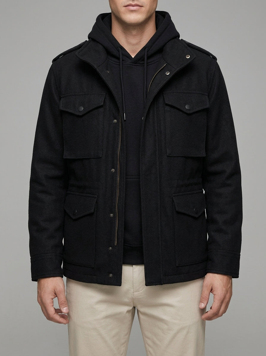 Green Field Jacket Men – Classic Wool