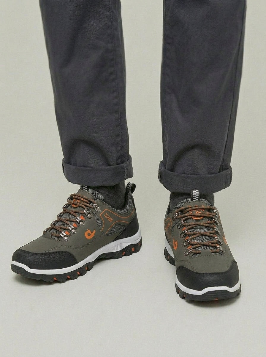 Waterproof Hiking Shoes Men Gray Black