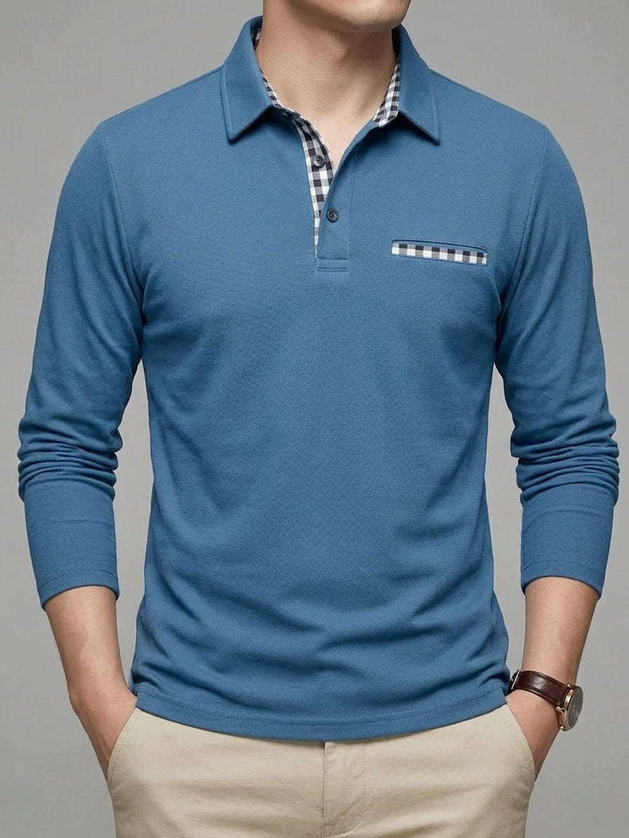 Long Sleeve Polo Men's Classic Fit