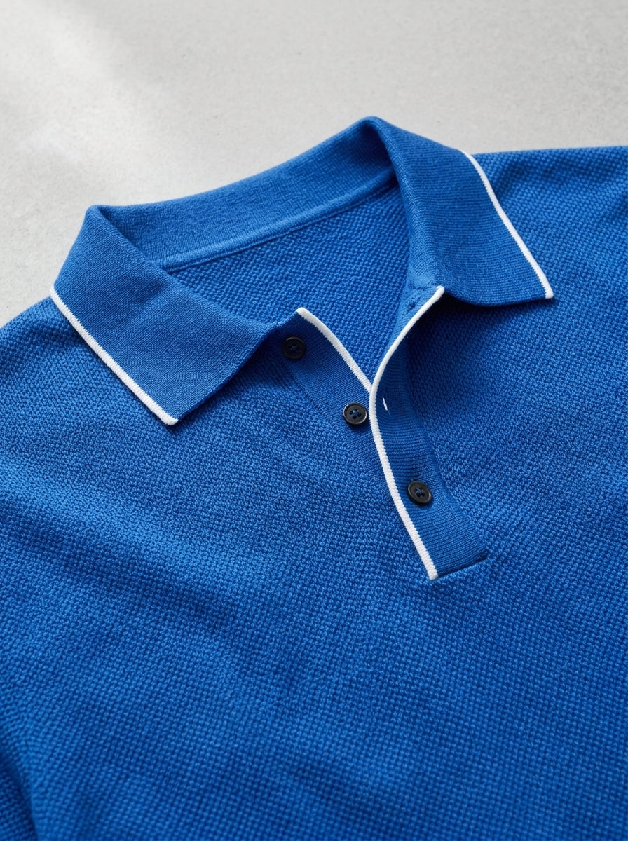 Wool Polo Shirt Men