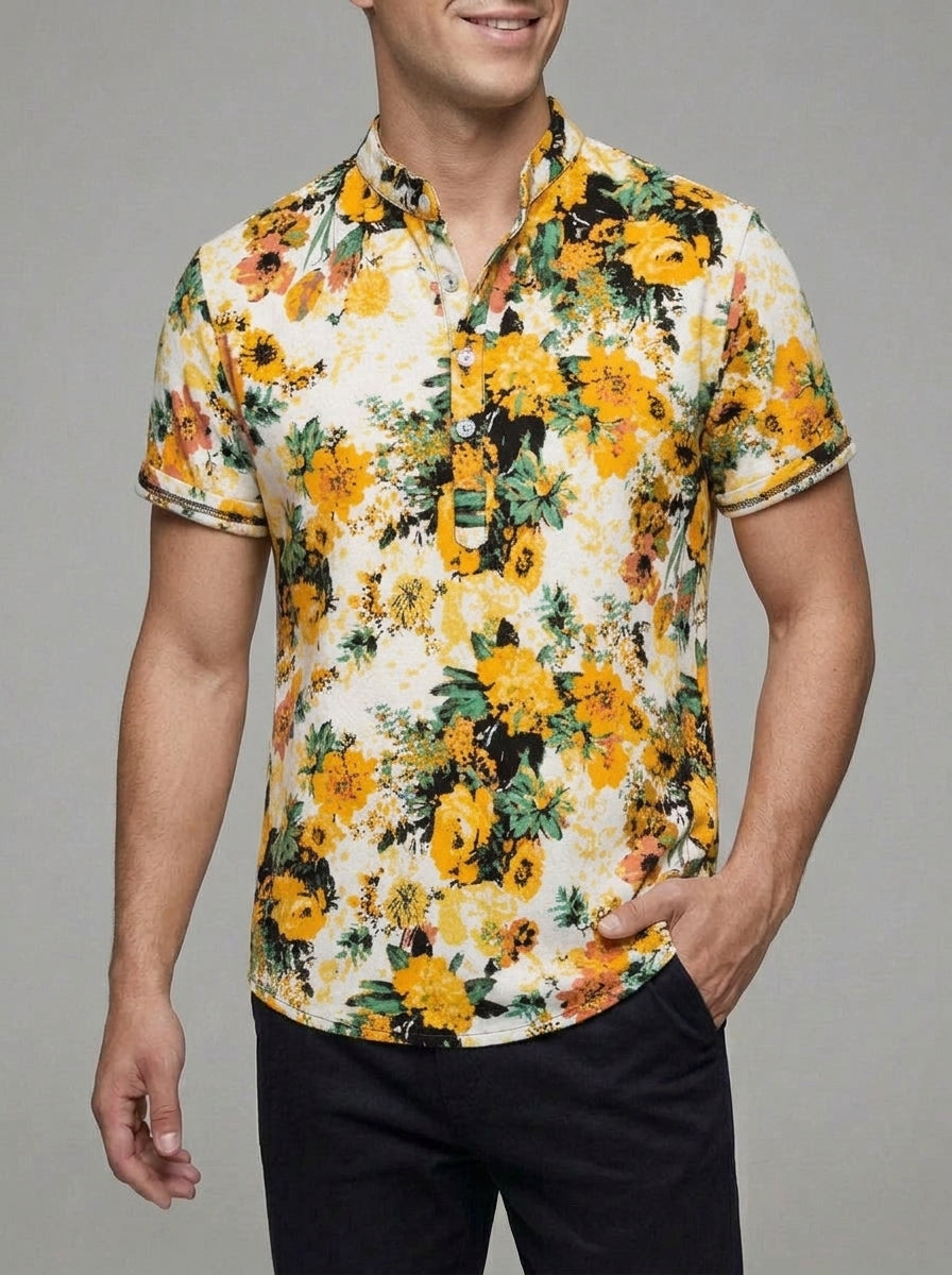 Wool Casual Shirt Men