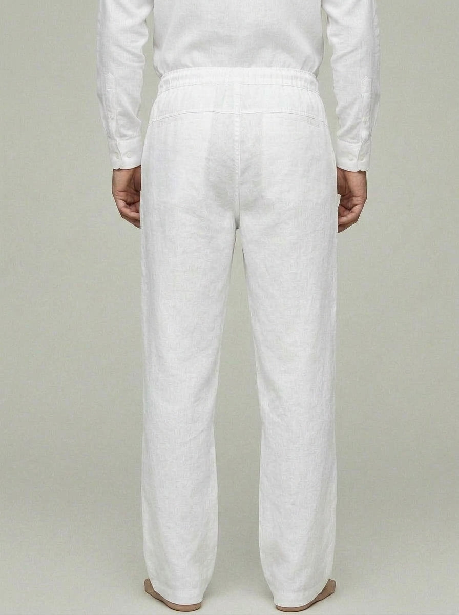 Linen Trousers Men Summer Baggy