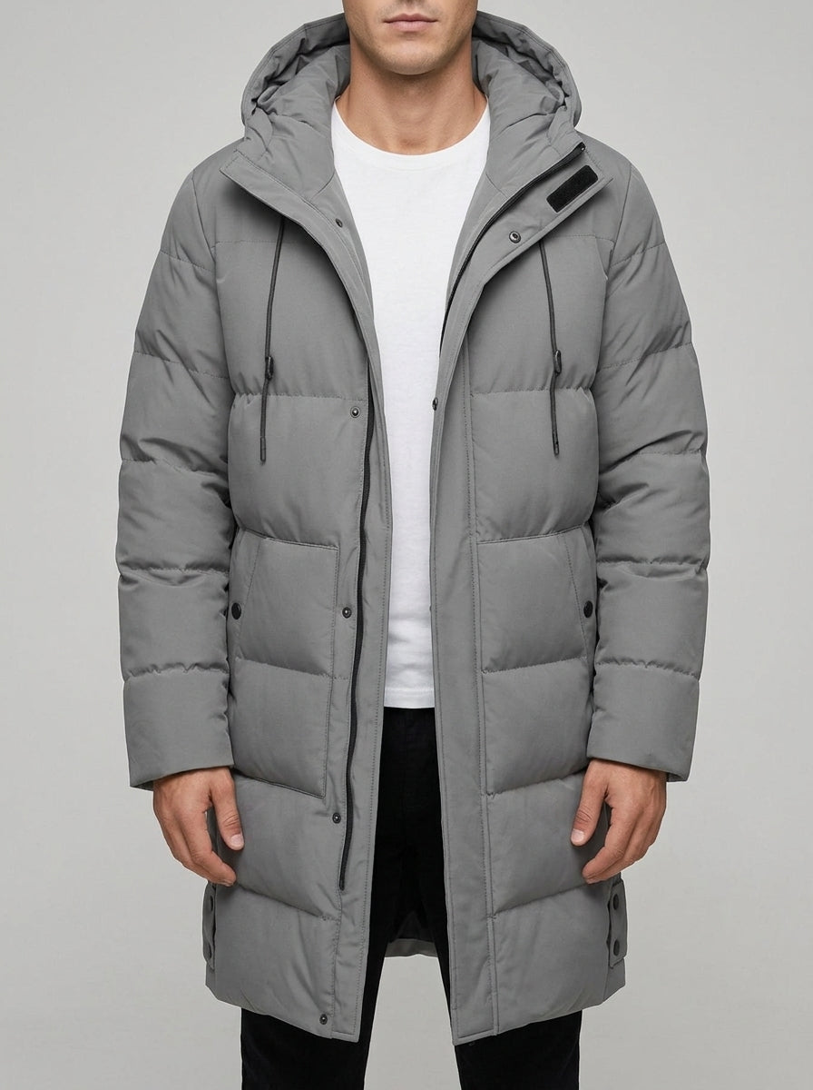 Wool Long Winter Coat Men Classic