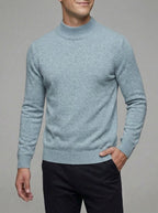 Merino Wool Polo Jumper Men Sweater