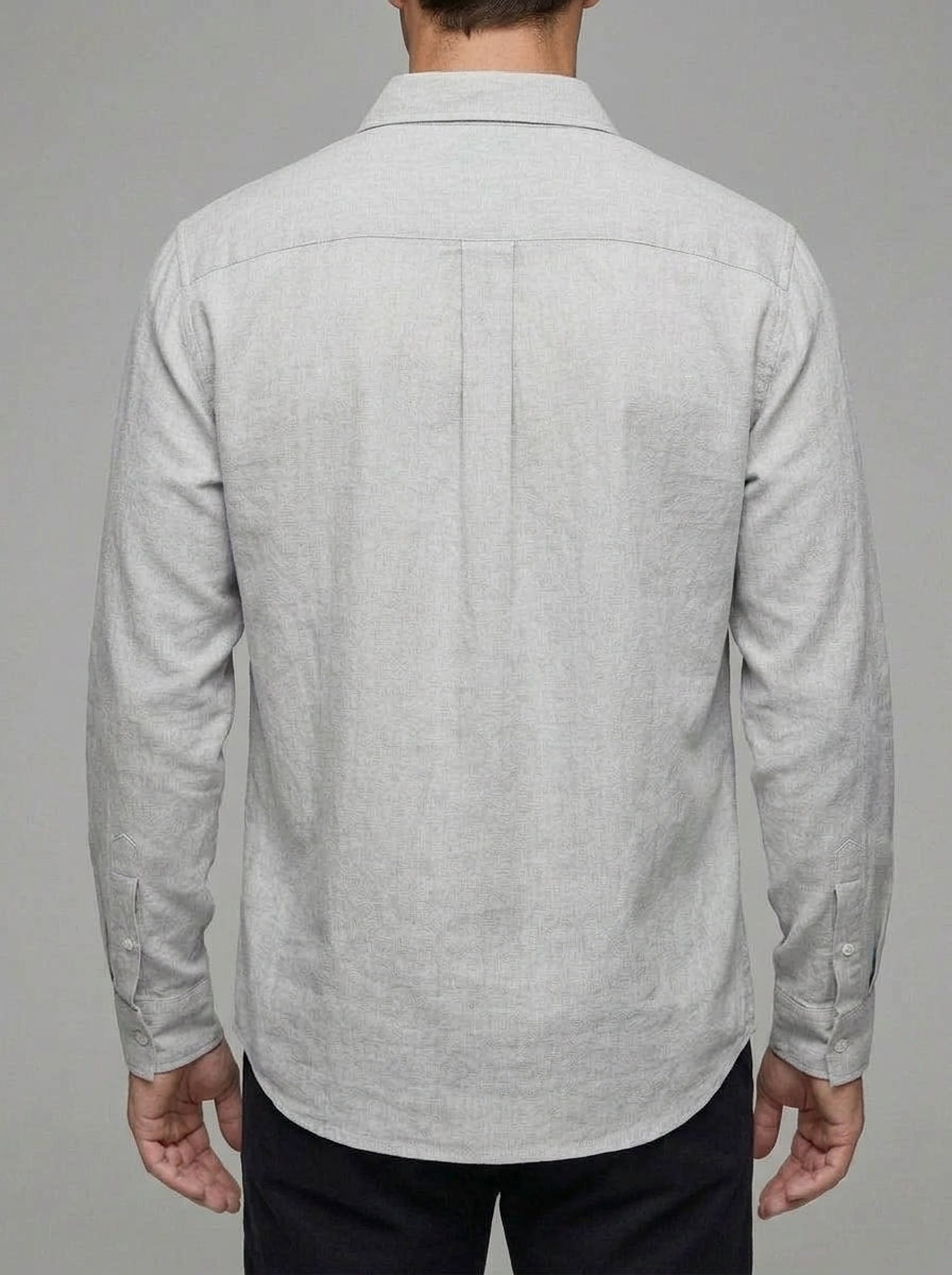 Linen Casual Shirt Men – Traditional Collar