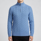 Belessia Castello Wool Half Zip Sweater Men