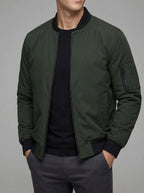 Wool Bomber Jacket Men – Classic Zip