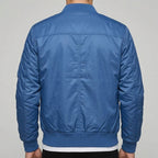 Men's Leather Bomber Jacket – Aviator Style