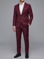 Wool Classic 2-Piece Suit Men Two-Piece