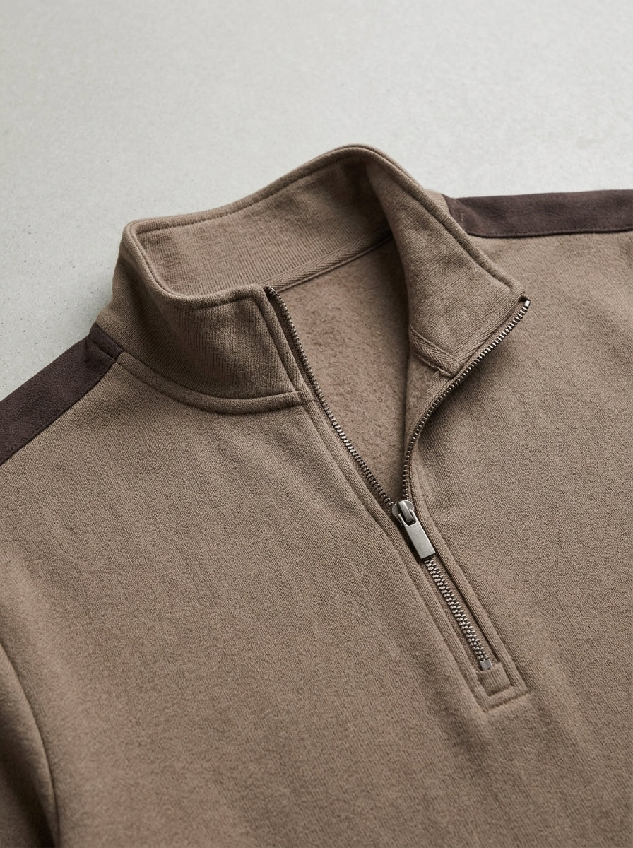 Wool Quarter Zip Sweater Men
