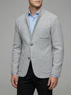 Wool Jacket Men's Tailored Fit Smart Casual