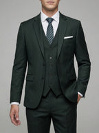 Wool Slim-Fit 3-Piece Suit Men