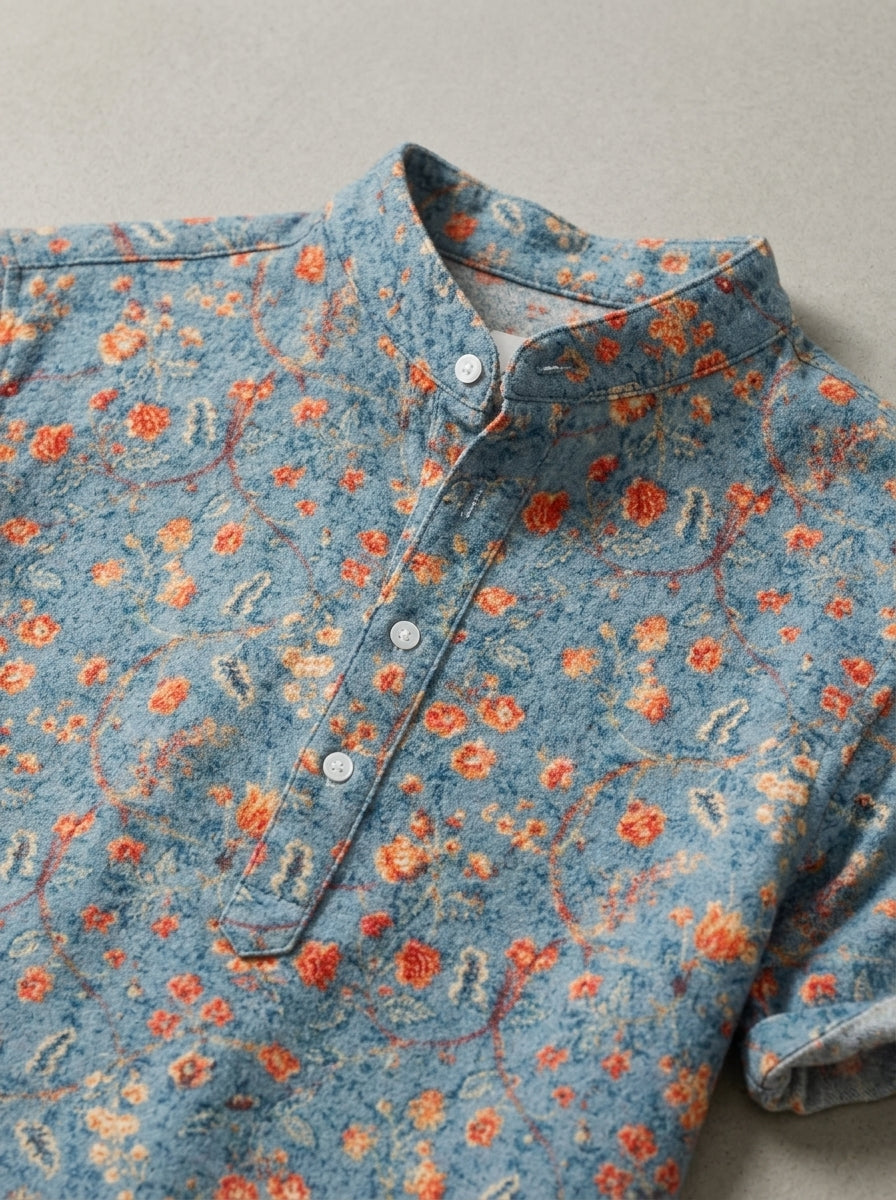 Wool Casual Shirt Men