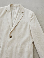 Classic 2-Piece Suit Men Relaxed Fit Notch Lapel Patch Pockets