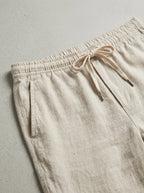 Linen Drawstring Trousers Men