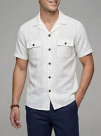 Cotton Oxford Button Down Shirt Men
