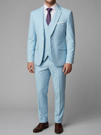 Wool Slim-Fit 3-Piece Suit Men