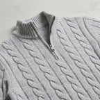 Belessia Castello Wool Half Zip Sweater Men