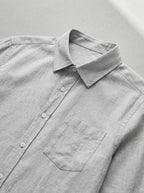 Linen Casual Shirt Men – Traditional Collar