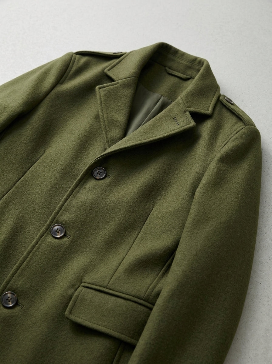 Wool Overcoat Men Structured – Trench Coat Style