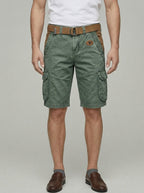 Cotton Chino Shorts Men Cargo Functional Pockets