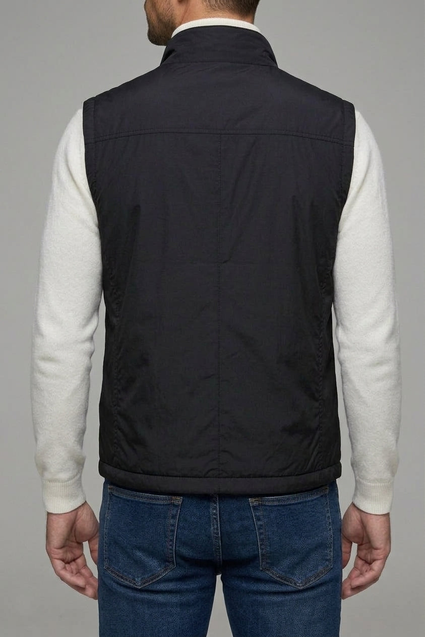 V-Neck Gilet Men Lightweight Zip Up Bodywarmer