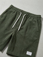 Cotton Chino Shorts Men Casual Drawstring