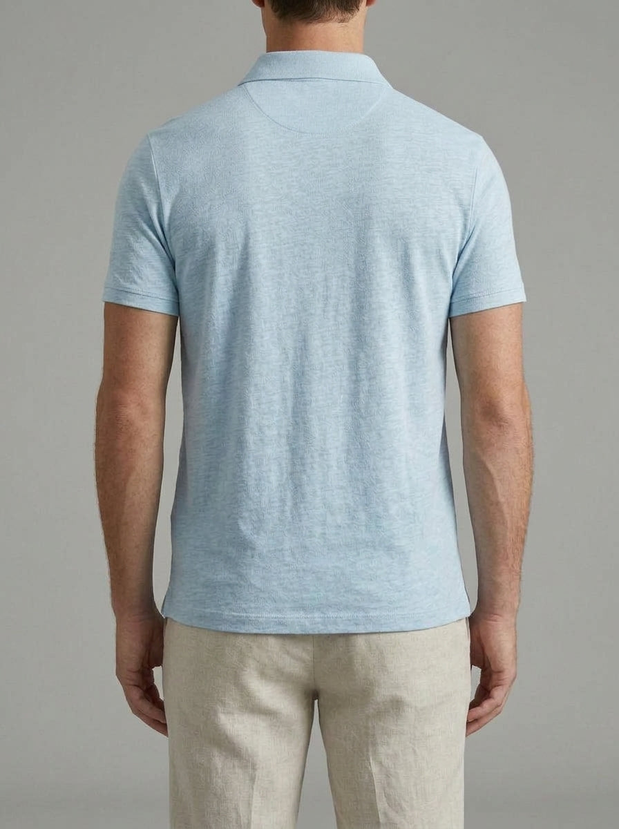 Casual Polo Shirt Men Cotton