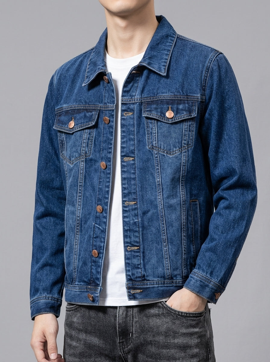 Men's Denim Jacket – Classic Blue