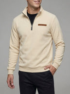 Belessia Fleece Quarter Zip Sweatshirt Men