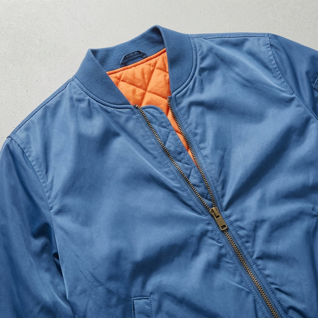 Men's Leather Bomber Jacket – Aviator Style