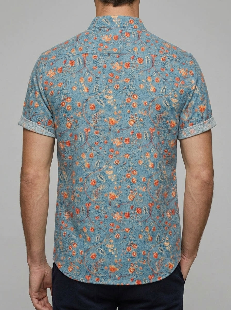 Wool Casual Shirt Men