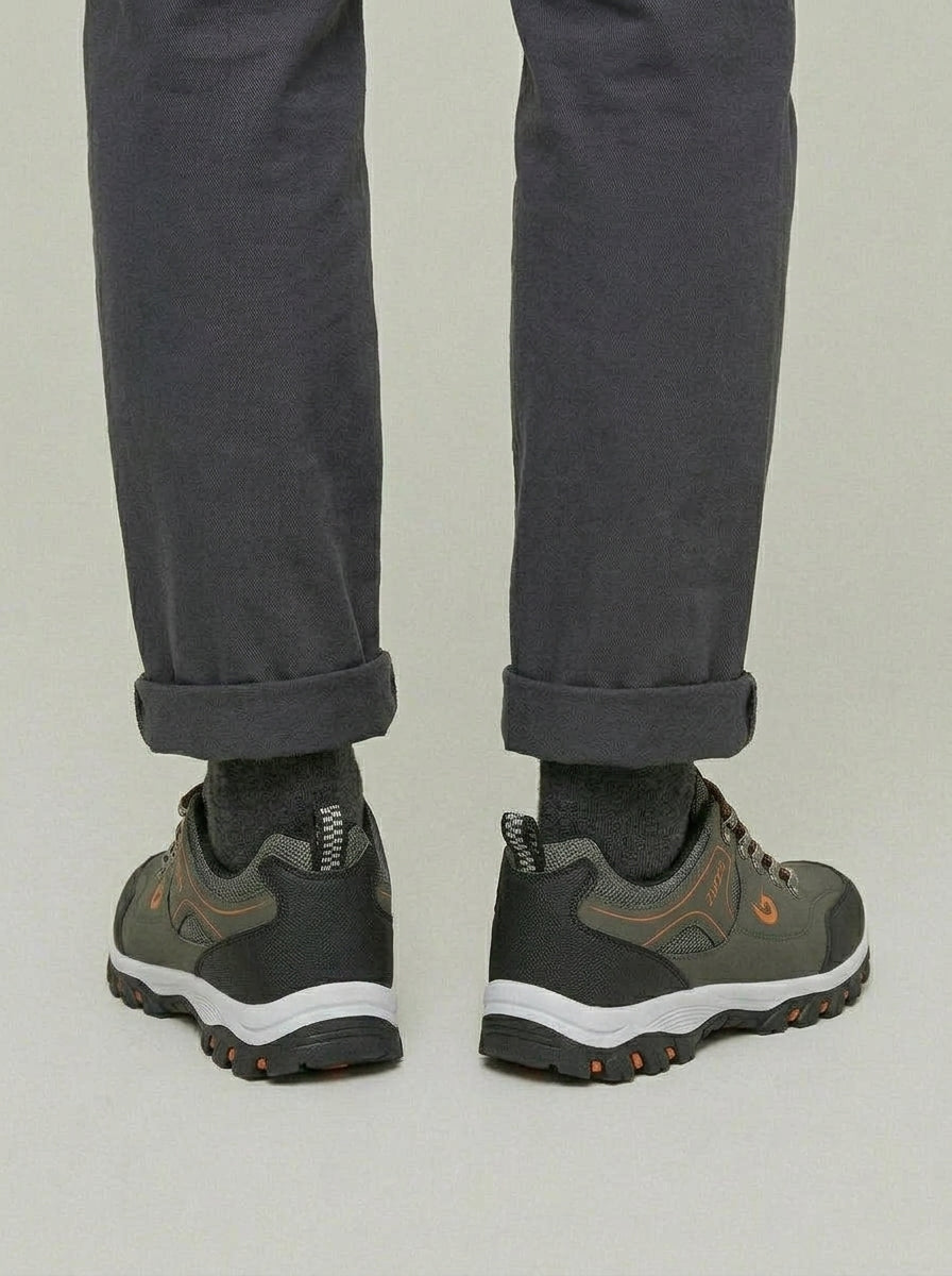 Waterproof Hiking Shoes Men Gray Black
