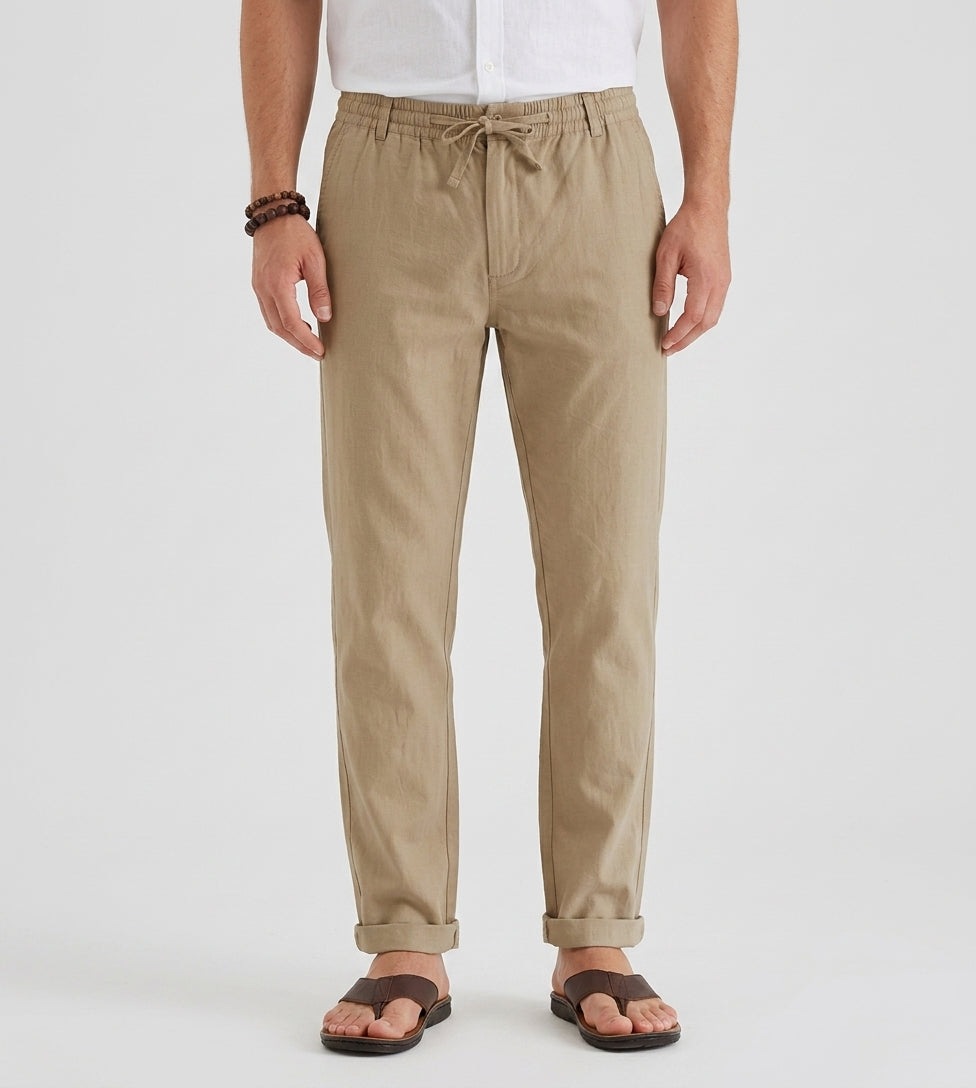 Linen Trousers Men Summer