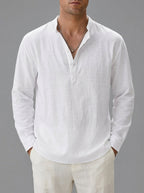 Linen Long Sleeve Shirt Men – Summer